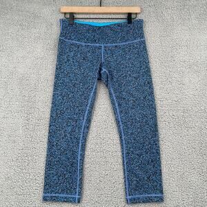 Lululemon Wunder Under Leggings Size 8 Blue